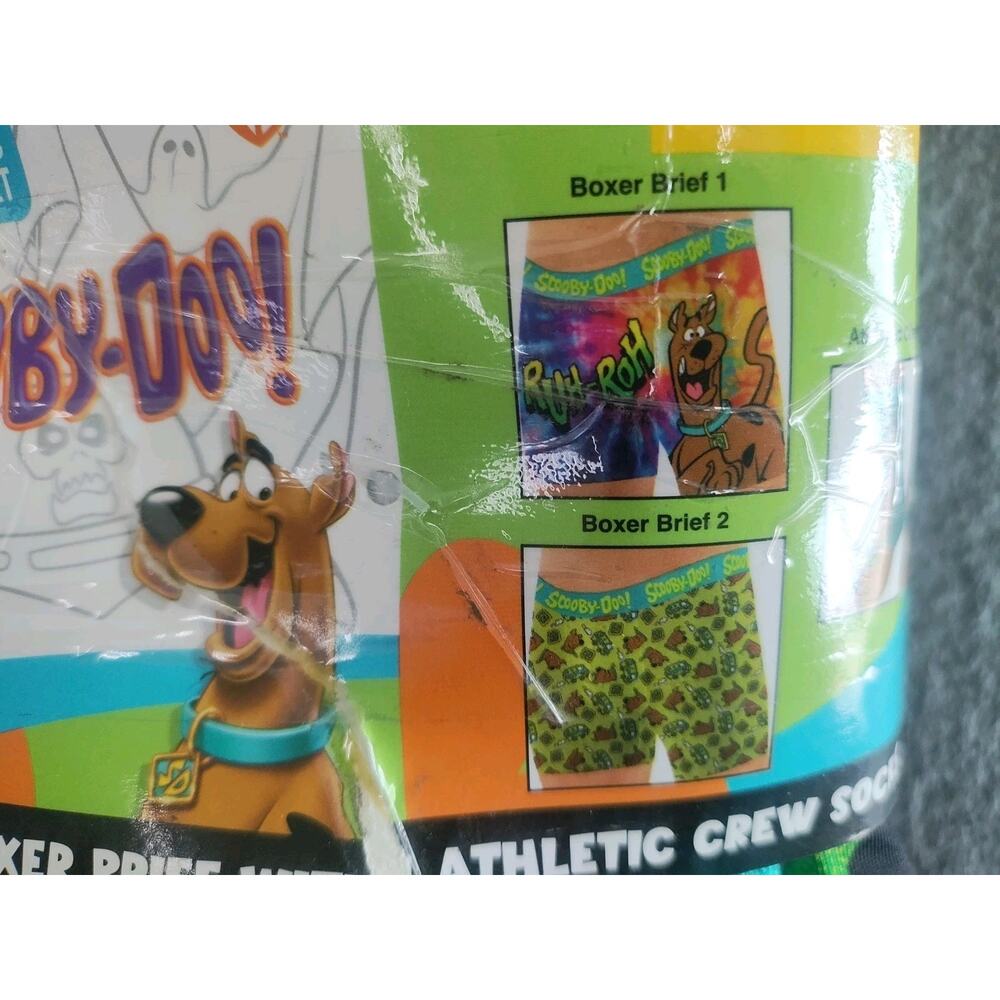 Scooby-Doo Men's Character 2-Pack Boxer Brief and Crew Sock Set Size M - Picture 2 of 5